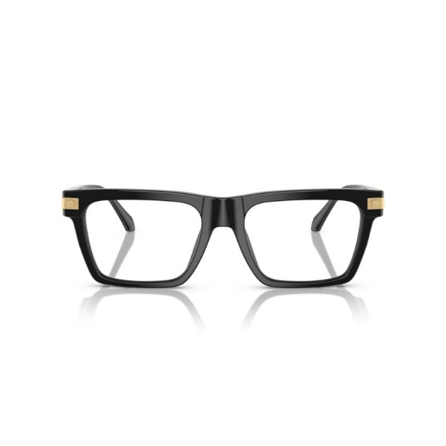 VERSACE VE3354 col. GB1 è una montatura da vista da uomo in acetato, dalla forma rettangolare e calibro 55.