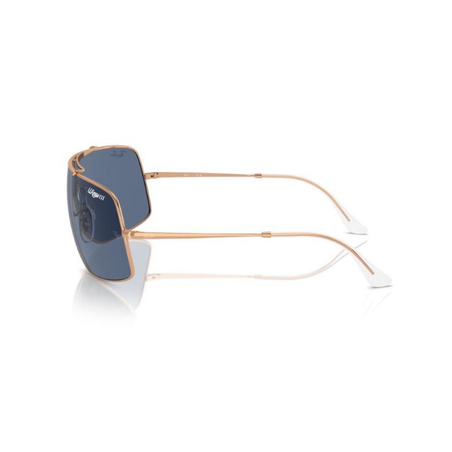 Ray-Ban RB 3897 WINGS III col. 9202/80 è un occhiale da sole in metallo oro rosa e calibro 36.