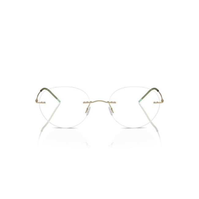 Giorgio Armani AR 5147 col. 3002 è una montatura da vista in metallo oro pallido opaco e calibro 52.