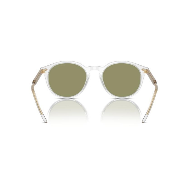 Giorgio Armani AR 8211 col. 607514 è un occhiale da sole in acetato trasparente e calibro 52.
