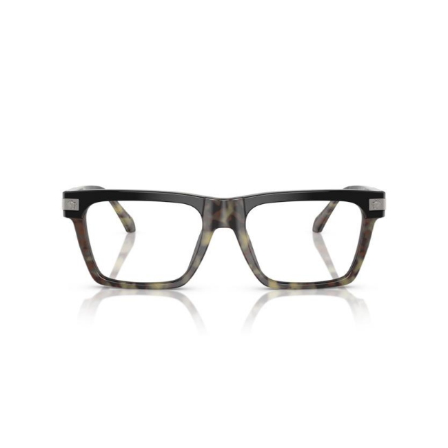 VERSACE VE3354 col. 5456 è una montatura da vista da uomo in acetato, dalla forma rettangolare e calibro 53.