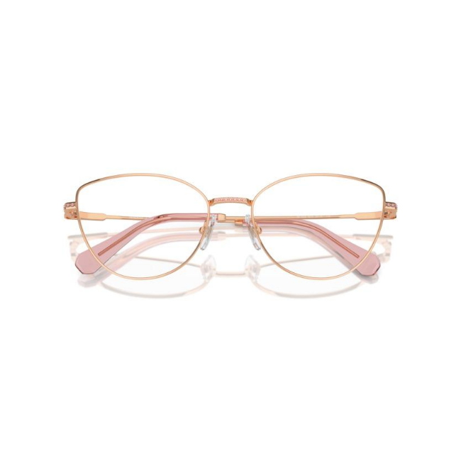 Swarovski SK 1012 col. 4014 è una montatura da vista in metallo oro rosa e calibro 56.