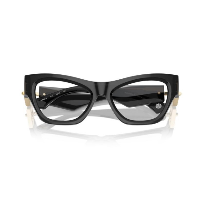 Burberry BE 2405-U col. 4112 è una montatura da vista in acetato nero lucido e calibro 53.