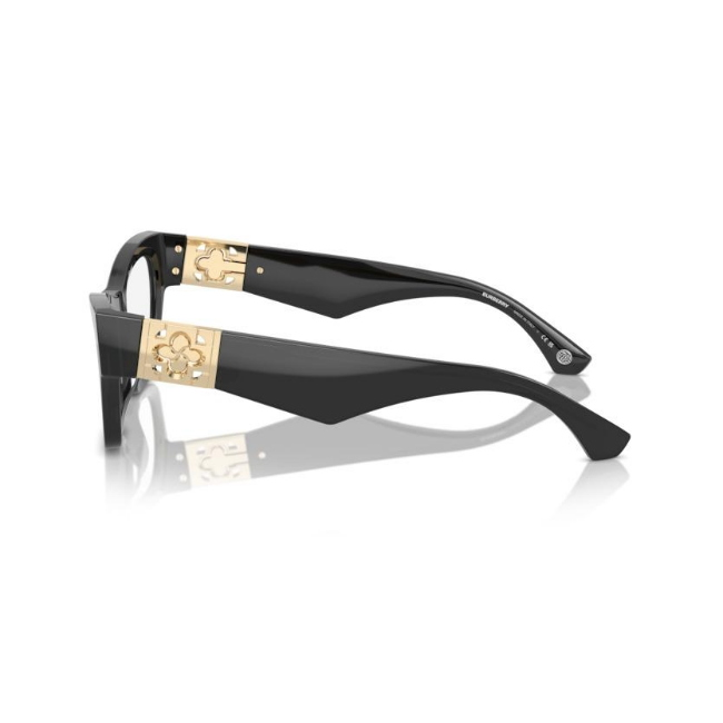 Burberry BE 2405-U col. 4112 è una montatura da vista in acetato nero lucido e calibro 53.