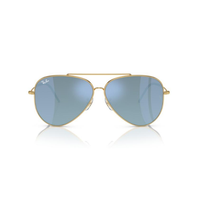 Ray-Ban RB R0101S AVIATOR REVERSE col. 001/GA è un occhiale da sole in metallo e calibro 59.