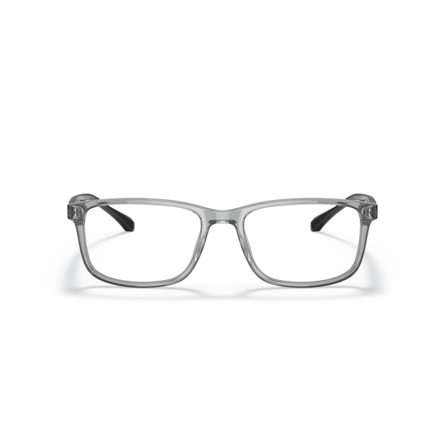 Emporio Armani EA 3098 col. 5029 è una montatura da vista da uomo in acetato nero e trasparente, dalla forma rettangolare e calibro 53.