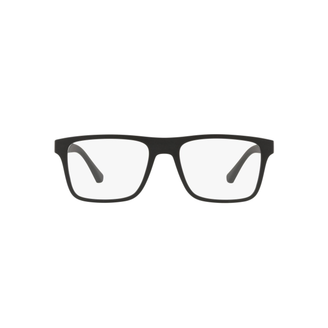 Emporio Armani EA 4115 + CLIP col. 5853/1W è una montatura da vista da uomo in acetato nero satinato, dalla forma rettangolare e calibro 54.