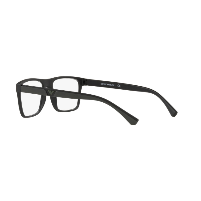 Emporio Armani EA 4115 + CLIP col. 5853/1W è una montatura da vista da uomo in acetato nero satinato, dalla forma rettangolare e calibro 54.
