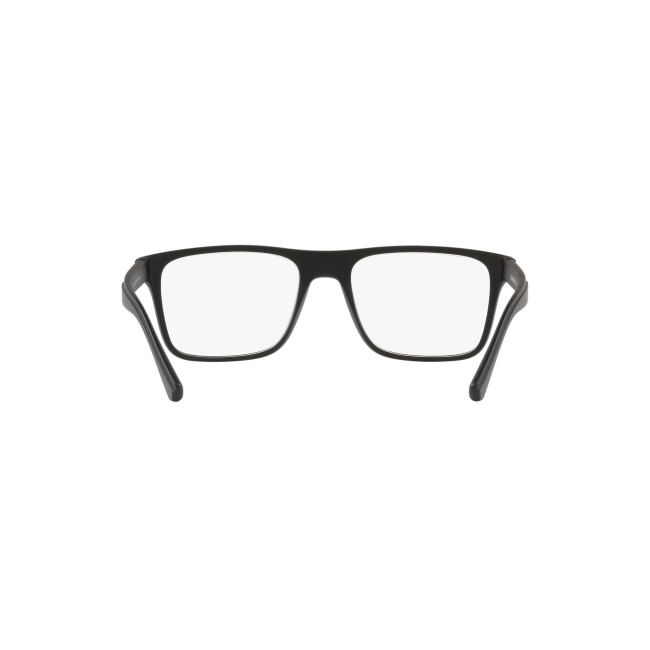 Emporio Armani EA 4115 + CLIP col. 5853/1W è una montatura da vista da uomo in acetato nero satinato, dalla forma rettangolare e calibro 54.