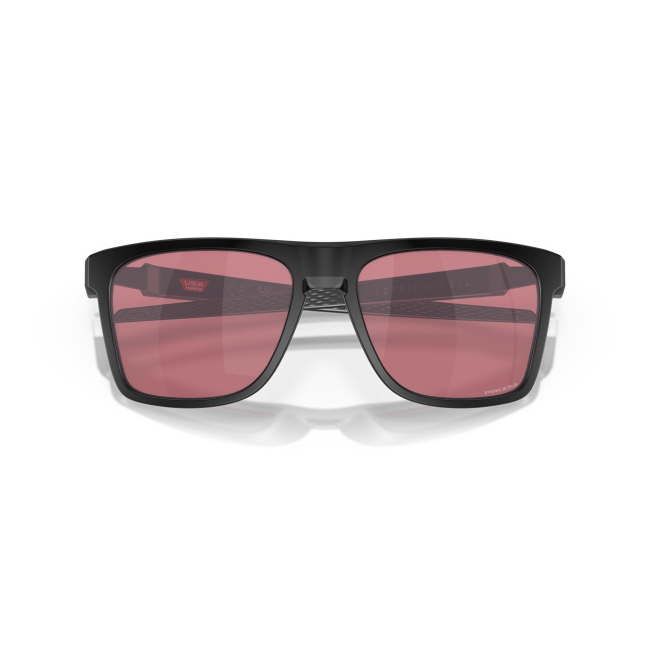 Oakley OO 9100 LEFFINGWELL col. 09 è un occhiale da sole in titanio nero opaco e calibro 57.