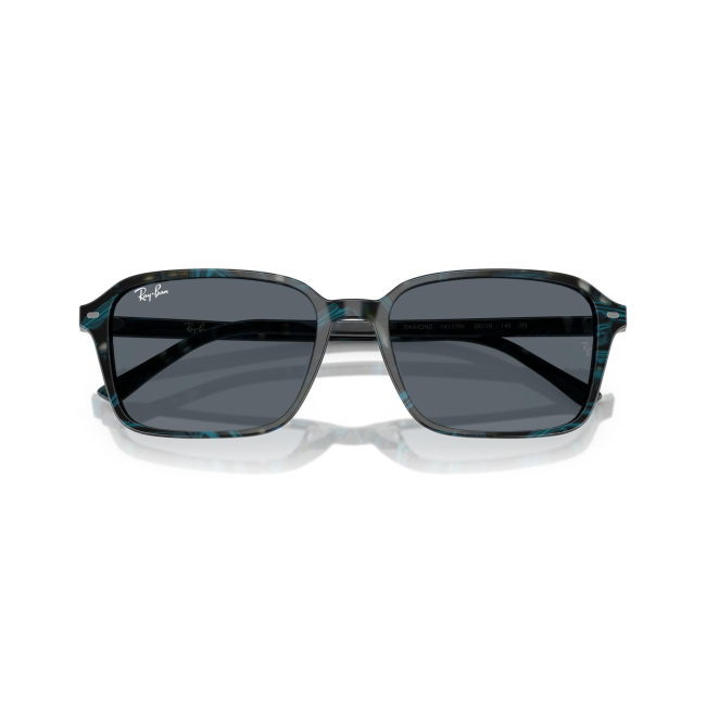 Ray-Ban RB 2231 RAIMOND col. 1417/R5 è un occhiale da sole in acetato tartarugato grigio scuro e blu e calibro 58.