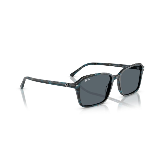 Ray-Ban RB 2231 RAIMOND col. 1417/R5 è un occhiale da sole in acetato tartarugato grigio scuro e blu e calibro 58.