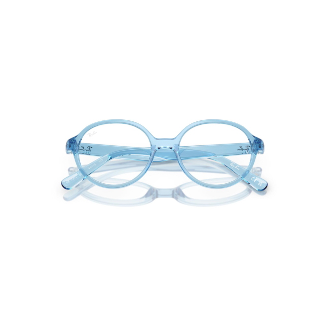 Ray-Ban Junior RB 1905 col. 3981 è una montatura da vista in acetato trasparente blu e calibro 42.