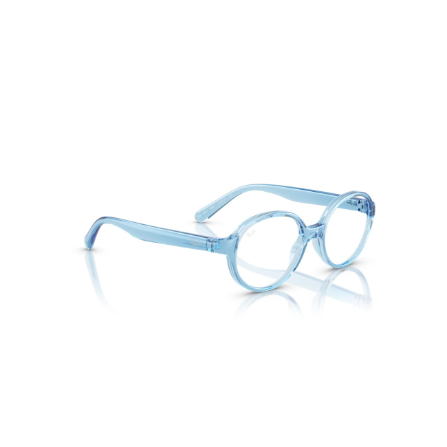 Ray-Ban Junior RB 1905 col. 3981 è una montatura da vista in acetato trasparente blu e calibro 42.