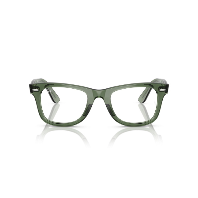 Ray-Ban RB 4340V WAYFARER col. 8418 è una montatura da vista in acetato verde translucido e calibro 50.