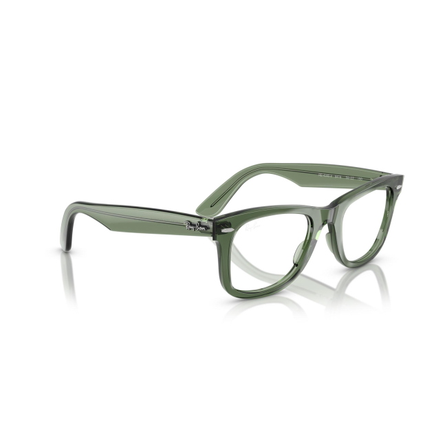 Ray-Ban RB 4340V WAYFARER col. 8418 è una montatura da vista in acetato verde translucido e calibro 50.