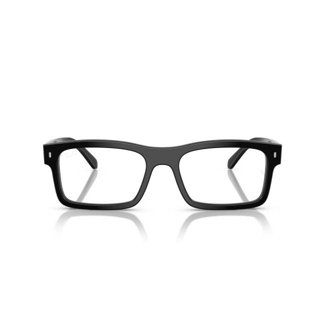 Ray-Ban RB 5435 col. 2000 è una montatura da vista in acetato nero lucido e calibro 56.