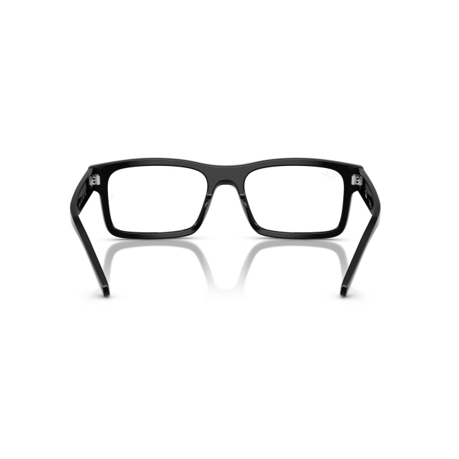 Ray-Ban RB 5435 col. 2000 è una montatura da vista in acetato nero lucido e calibro 56.