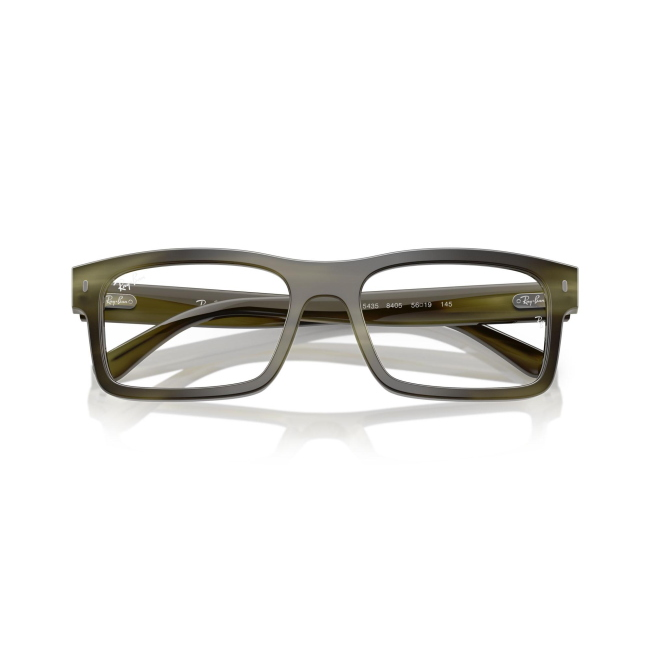 Ray-Ban RB 5435 col. 8405 è una montatura da vista in acetato tartarugato verde e calibro 56.