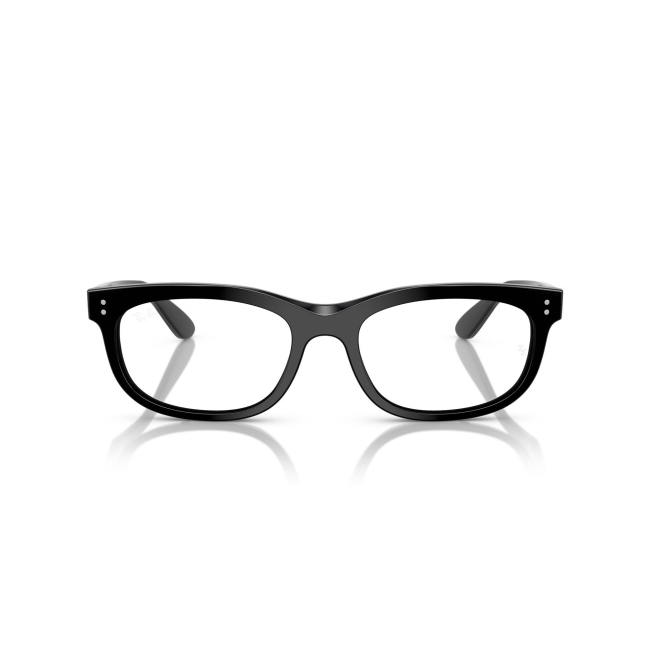 Ray-Ban RB 5489 BALORETTE col. 2000 è una montatura da vista in acetato nero lucido e calibro 54.