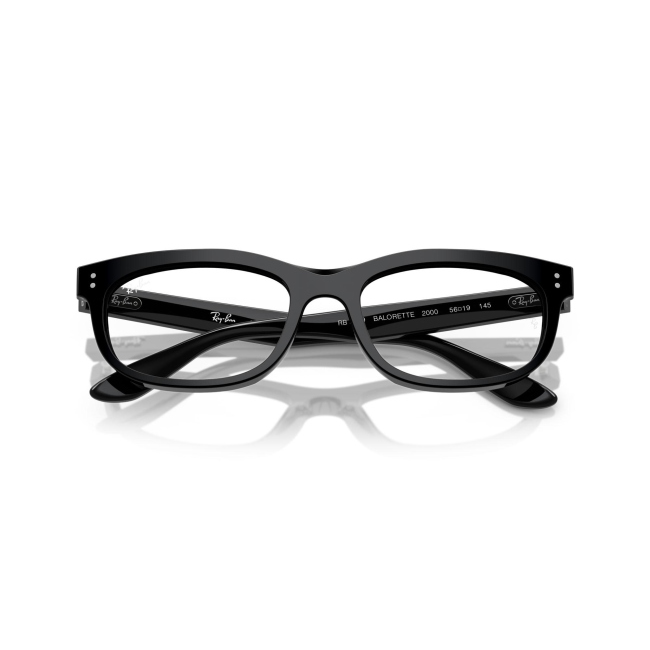 Ray-Ban RB 5489 BALORETTE col. 2000 è una montatura da vista in acetato nero lucido e calibro 54.