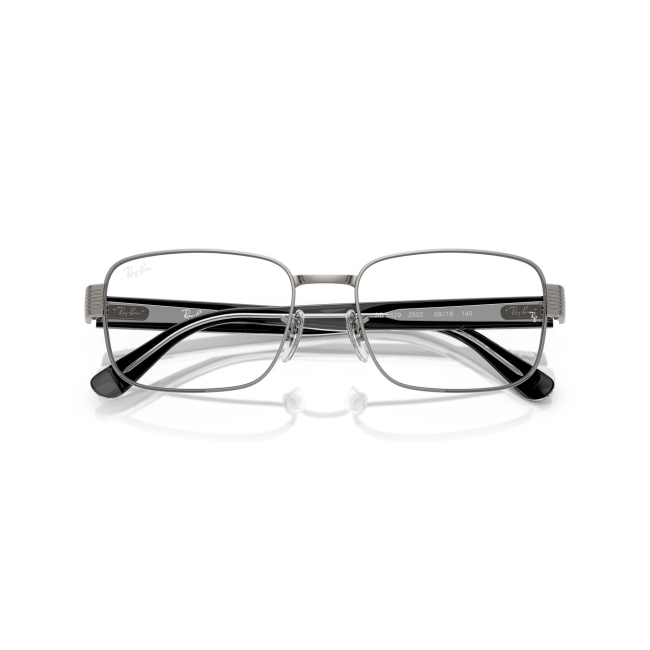 Ray-Ban RB 6529 col. 2502 è una montatura da vista in acetato nero e metallo gunmetal e calibro 56.