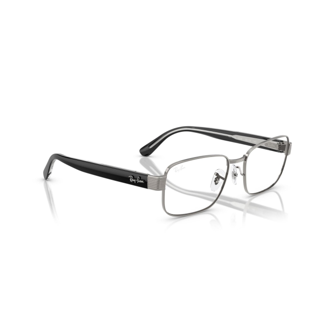 Ray-Ban RB 6529 col. 2502 è una montatura da vista in acetato nero e metallo gunmetal e calibro 56.
