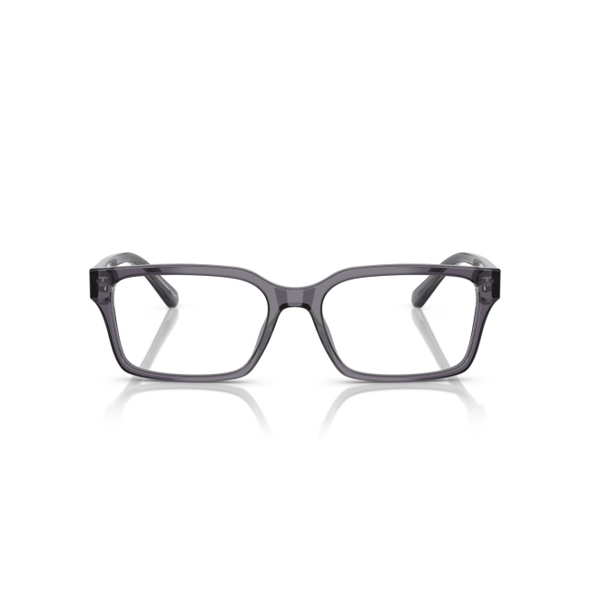 Emporio Armani EA 3244 col. 6106 è una montatura da vista in acetato grigia scura trasparente e calibro 55.