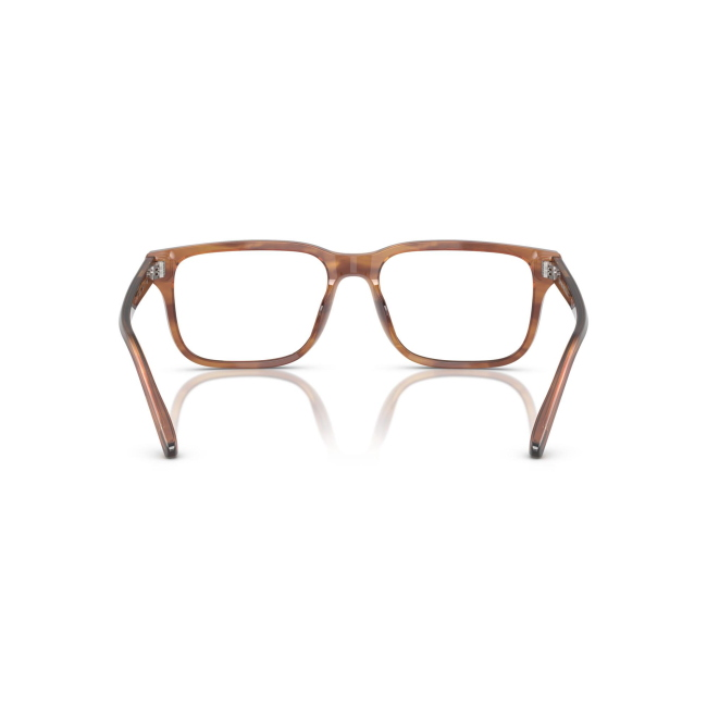 Emporio Armani EA 3250U col. 6203 è una montatura da vista da uomo in acetato marrone tartarugato, dalla forma rettangolare e calibro 56.