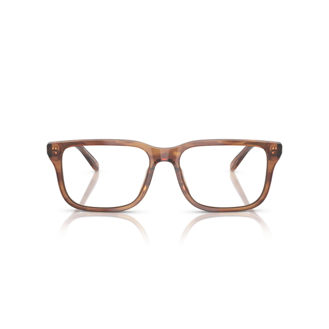 Emporio Armani EA 3250U col. 6203 è una montatura da vista da uomo in acetato marrone tartarugato, dalla forma rettangolare e calibro 56.