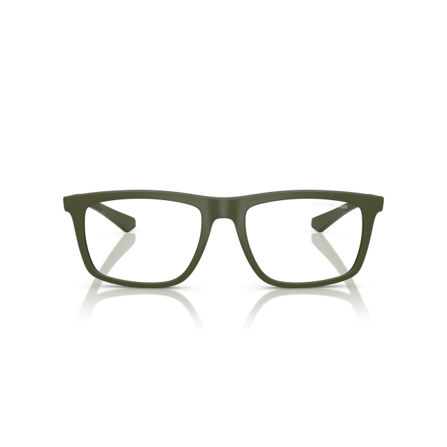 Emporio Armani EA 4235 + CLIP col. 6184/1W è un occhiale da sole in acetato verde satinato e calibro 53.
