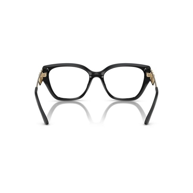 MICHAEL KORS MK 4140U col. 3005 è una montatura da vista da donna in acetato nero rifiniture oro, dalla forma squadrata e calibro 54.