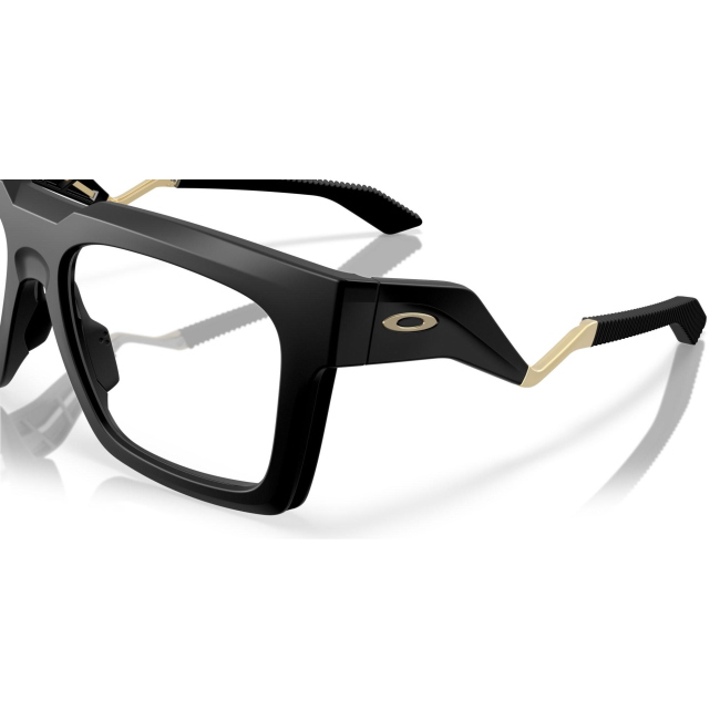 Oakley OX 8190 ENIGMA INK col. 01 è una montatura da vista in acetato nero satinato e calibro 55.