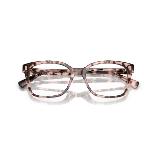 Ralph RA 7174U col. 5575 è una montatura da vista in acetato tartarugato rosa e calibro 55.