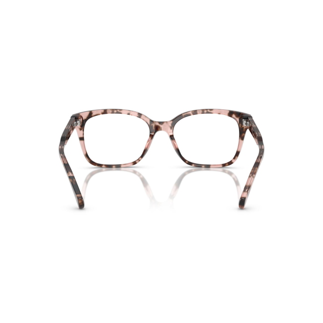 Ralph RA 7174U col. 5575 è una montatura da vista in acetato tartarugato rosa e calibro 55.