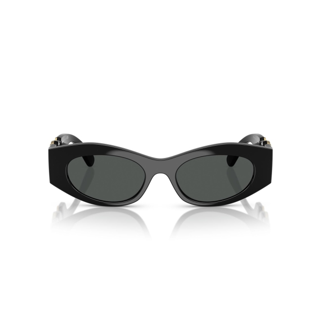 Versace VE 4480-U col. GB1/87 è un occhiale da sole da donna in acetato nero lucido, dalla forma cat eye e calibro 51.