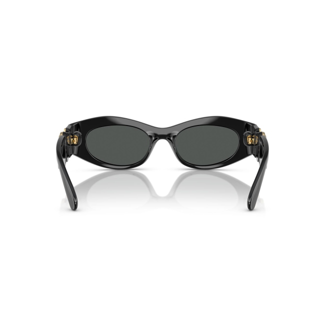 Versace VE 4480-U col. GB1/87 è un occhiale da sole da donna in acetato nero lucido, dalla forma cat eye e calibro 51.