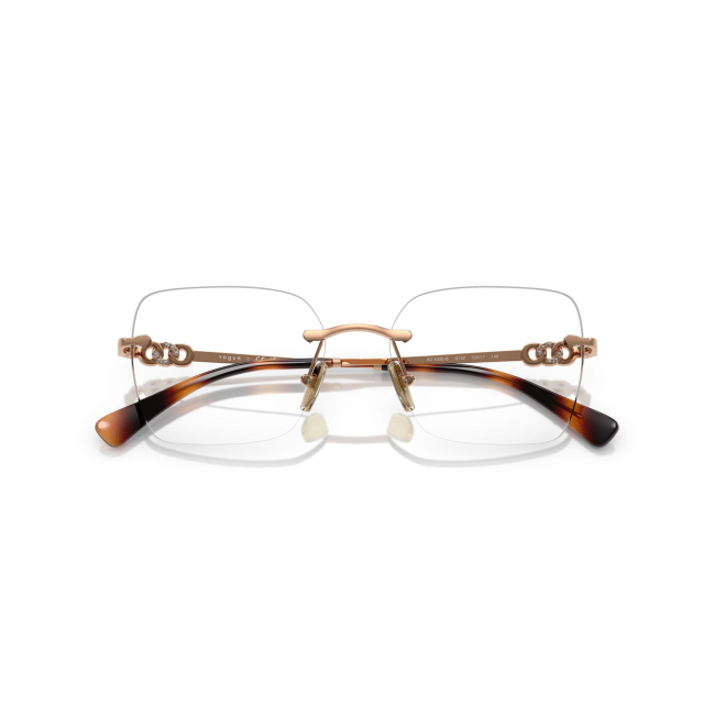 Vogue VO 4320B col. 5152 è una montatura da vista in metallo oro rosa e calibro 53.