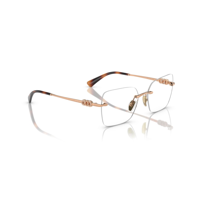 Vogue VO 4320B col. 5152 è una montatura da vista in metallo oro rosa e calibro 53.