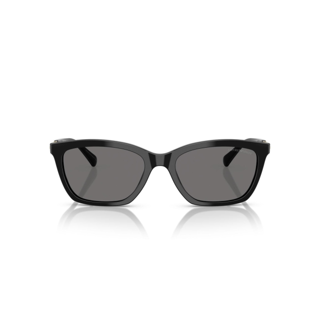 Emporio Armani EA 4238 col. 50178/81 è un occhiale da sole in acetato nero lucido e calibro 54.