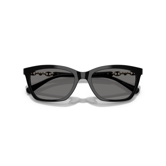 Emporio Armani EA 4238 col. 50178/81 è un occhiale da sole in acetato nero lucido e calibro 54.