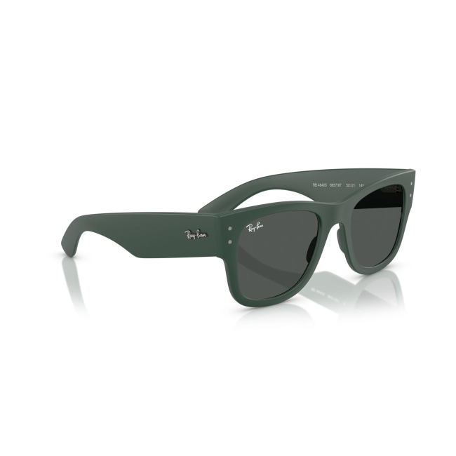 Ray-Ban RB 4840S MEGA WAYFARER LITEFORCE col. 6657/87 è un occhiale da sole in acetato verde satinato e calibro 50.