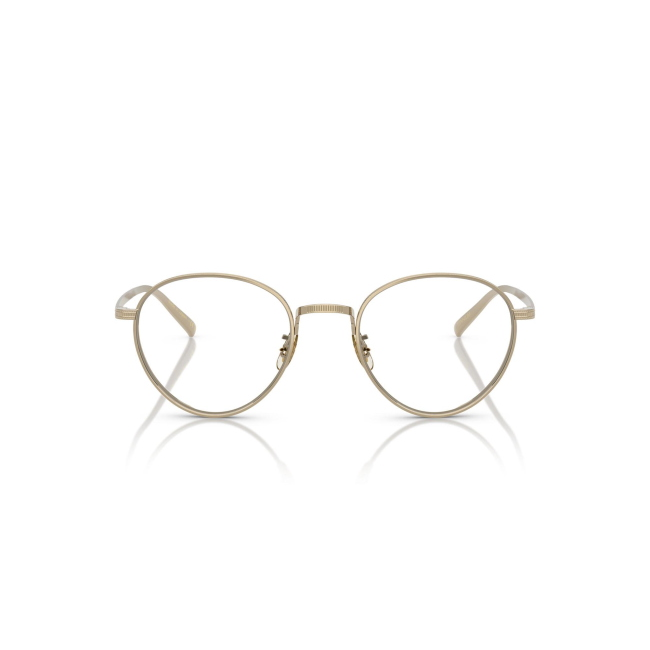 Oliver Peoples OV 1350T KESNER col. 5035 è una montatura da vista da uomo in titanio oro, dalla forma pantos e calibro 49.