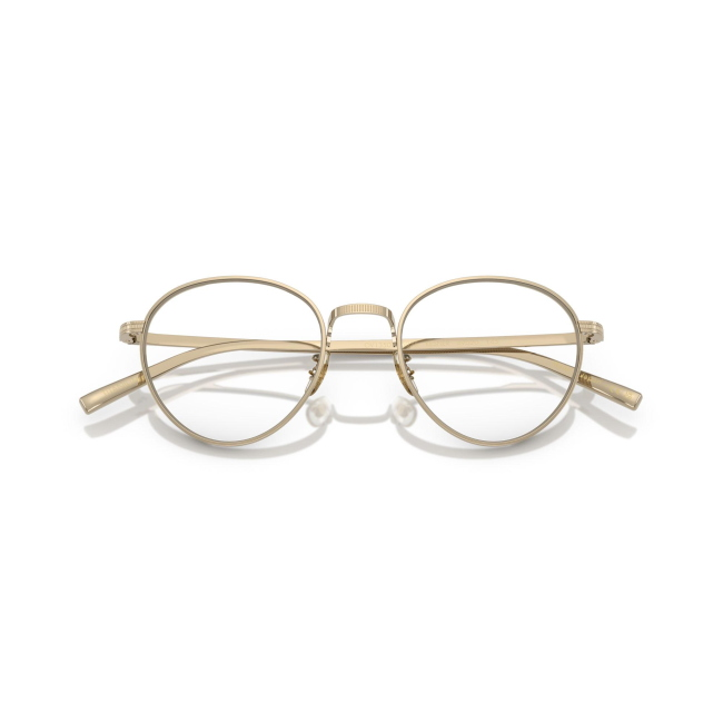 Oliver Peoples OV 1350T KESNER col. 5035 è una montatura da vista da uomo in titanio oro, dalla forma pantos e calibro 49.