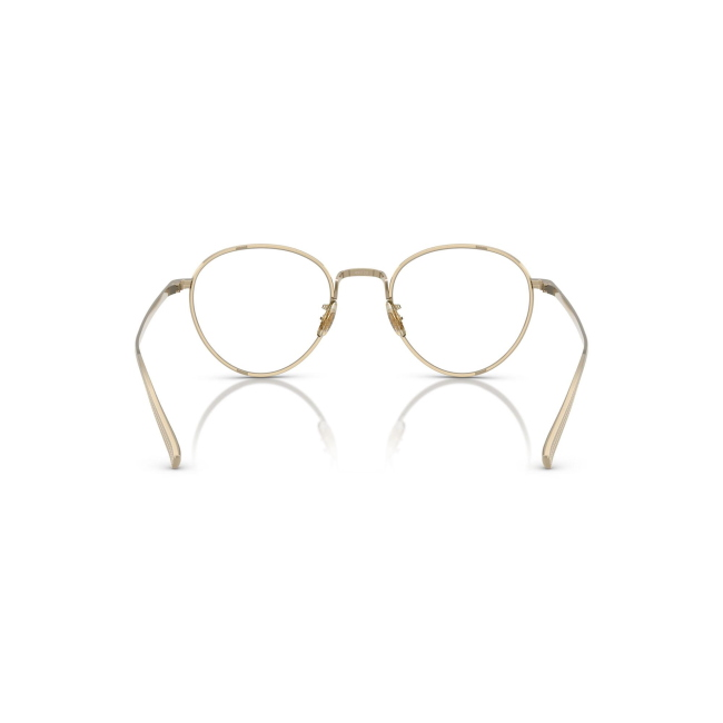 Oliver Peoples OV 1350T KESNER col. 5035 è una montatura da vista da uomo in titanio oro, dalla forma pantos e calibro 49.