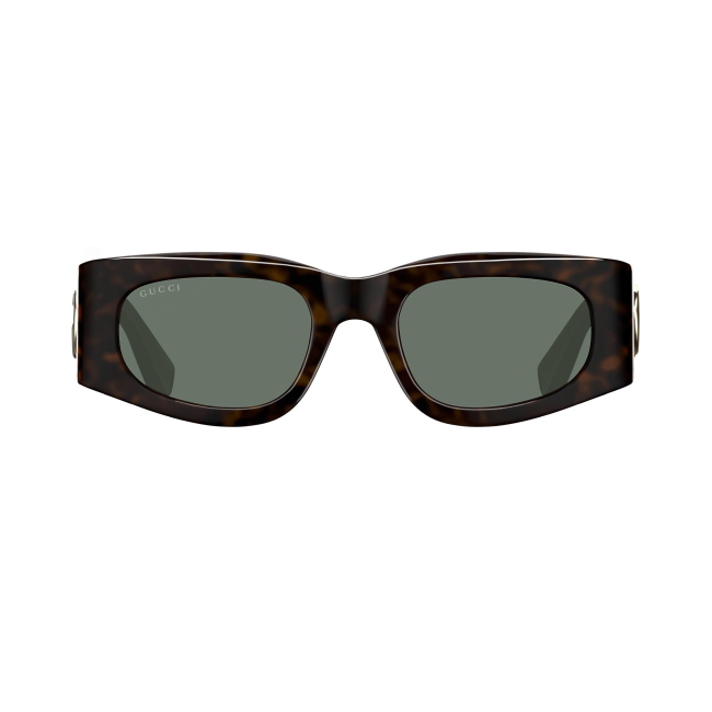 Gucci GG 1664 S col. 002 è un occhiale da sole da donna in acetato nero e rosso e calibro 51.