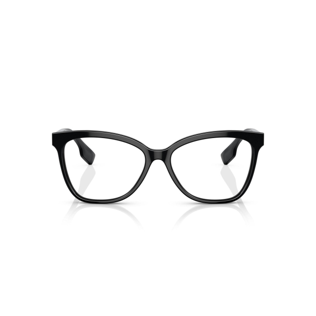 Burberry BE 2364 GRACE col. 3001 è una montatura da vista in acetato nero lucido e calibro 52.