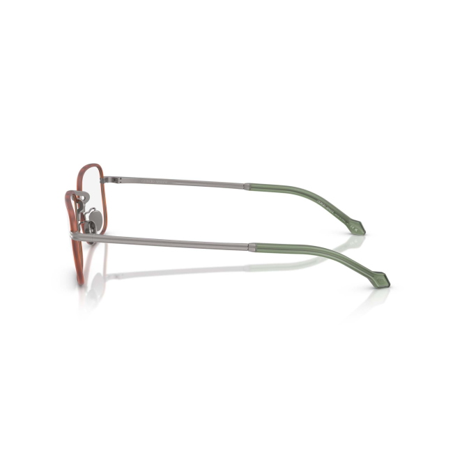 Giorgio Armani AR 5152J col. 3003 è una montatura da vista in metallo canna di fucile, oculari rossi e calibro 54.