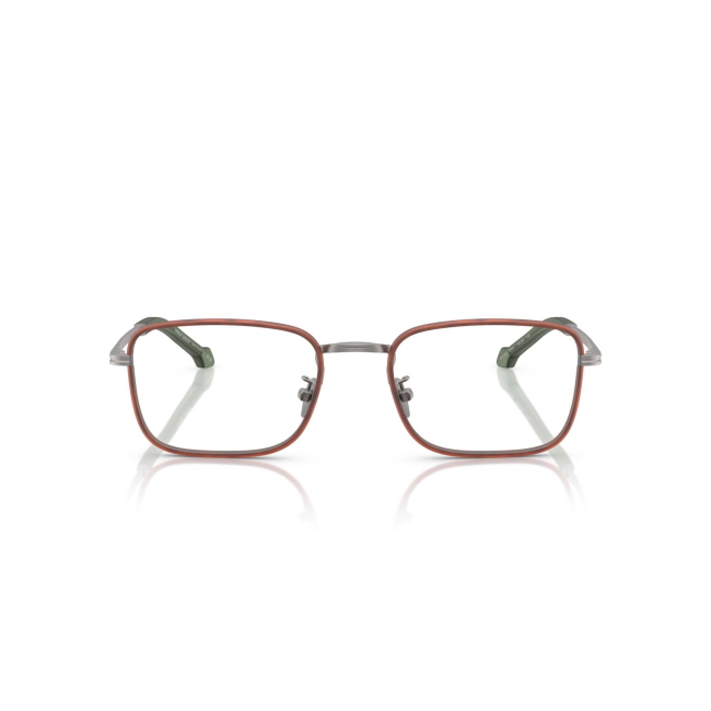 Giorgio Armani AR 5152J col. 3003 è una montatura da vista in metallo canna di fucile, oculari rossi e calibro 54.