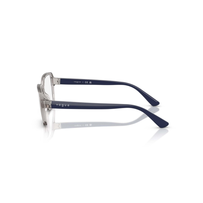 Vogue Kids VY 2032 col. 2726 è una montatura da vista in acetato grigio trasparente e blu scuro e calibro 47.